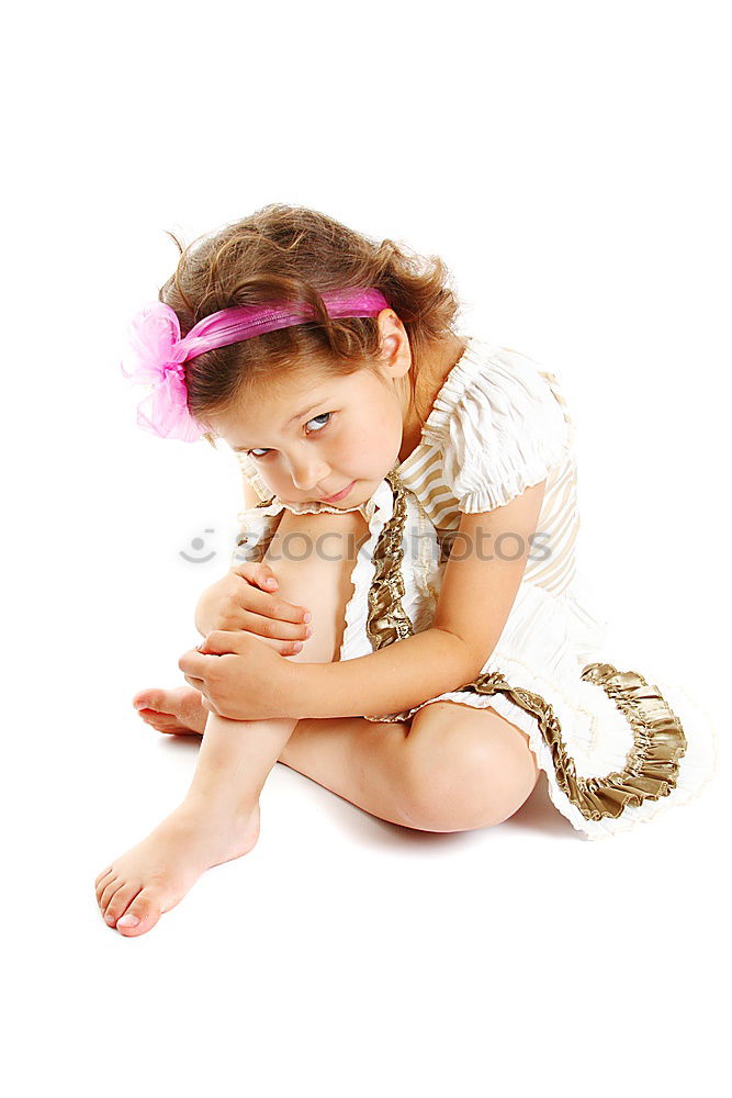 Similar – Image, Stock Photo Studio portrait of a little girl