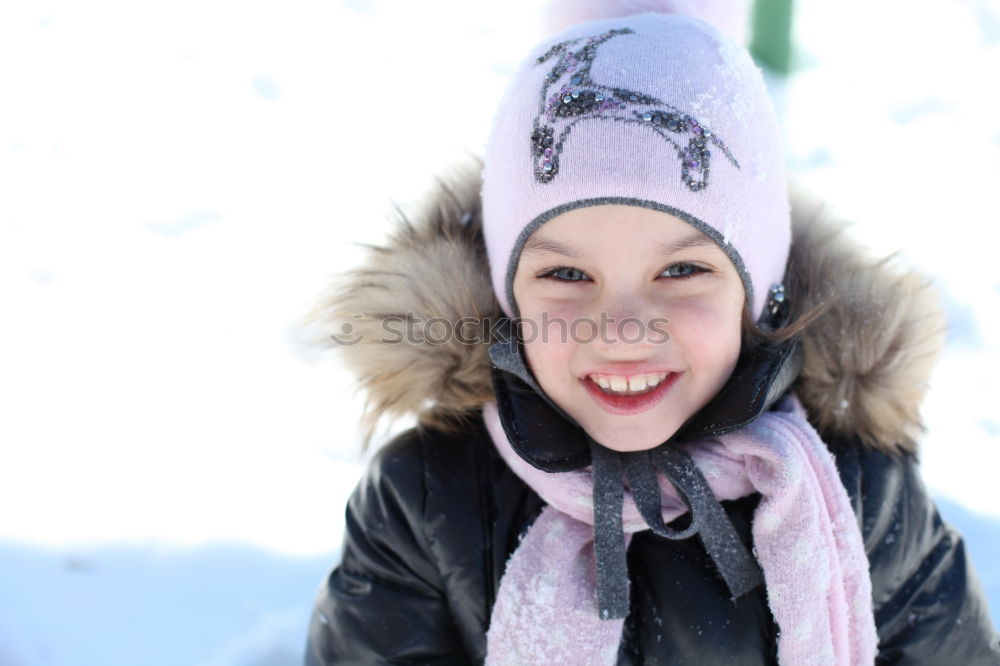 Similar – snow hare Cap Winter Woman