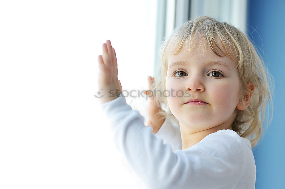 Image, Stock Photo Finger salad. Girl Child