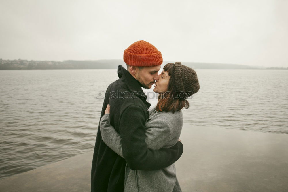 Similar – Image, Stock Photo Couple of young millennials getting fun