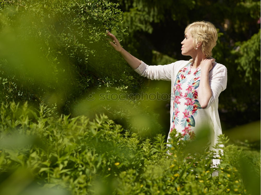 Similar – Image, Stock Photo Alexa and the blades of grass.