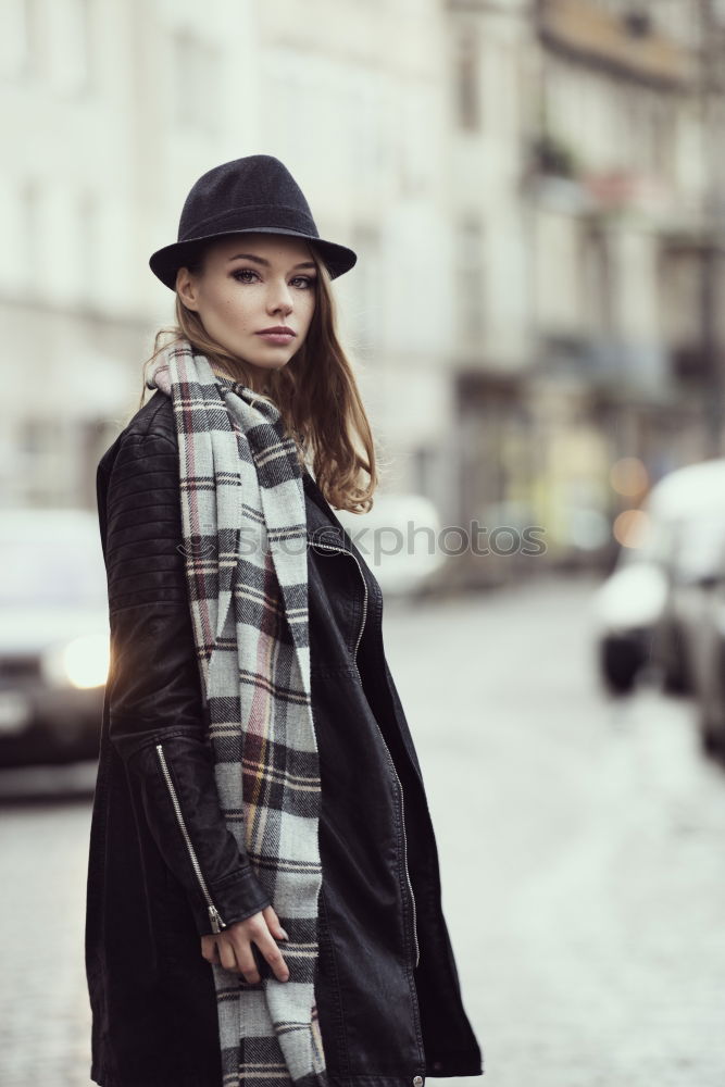 Woman standing on the street