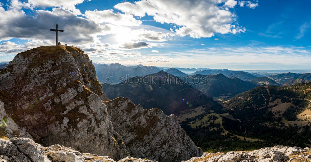 Similar – Dreiländerspitze wandern