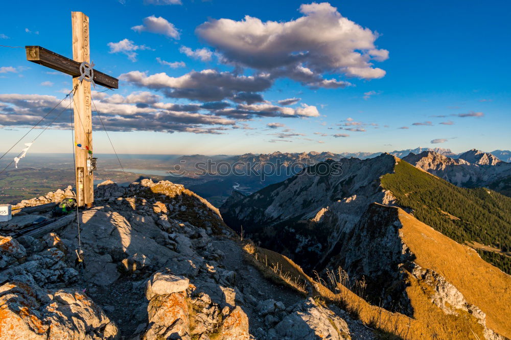 Similar – Image, Stock Photo That’s the top of the world.