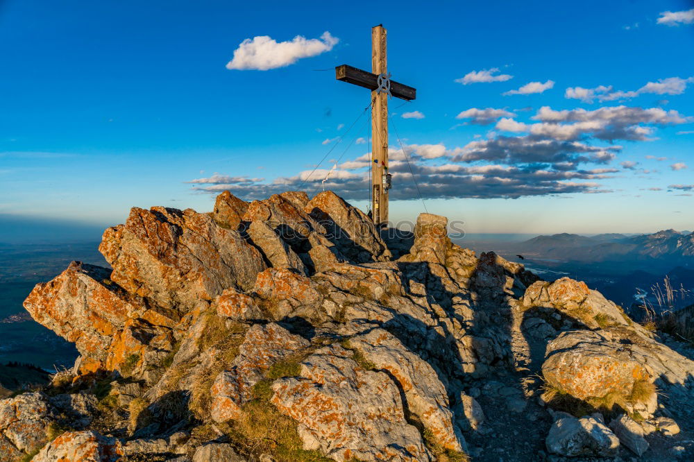 Similar – Image, Stock Photo That’s the top of the world.