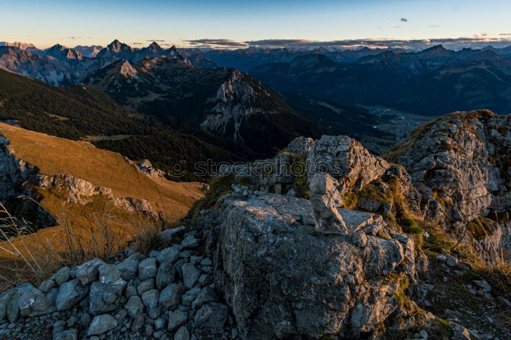 Similar – Image, Stock Photo View of Herzogstand above the Walchensee lake