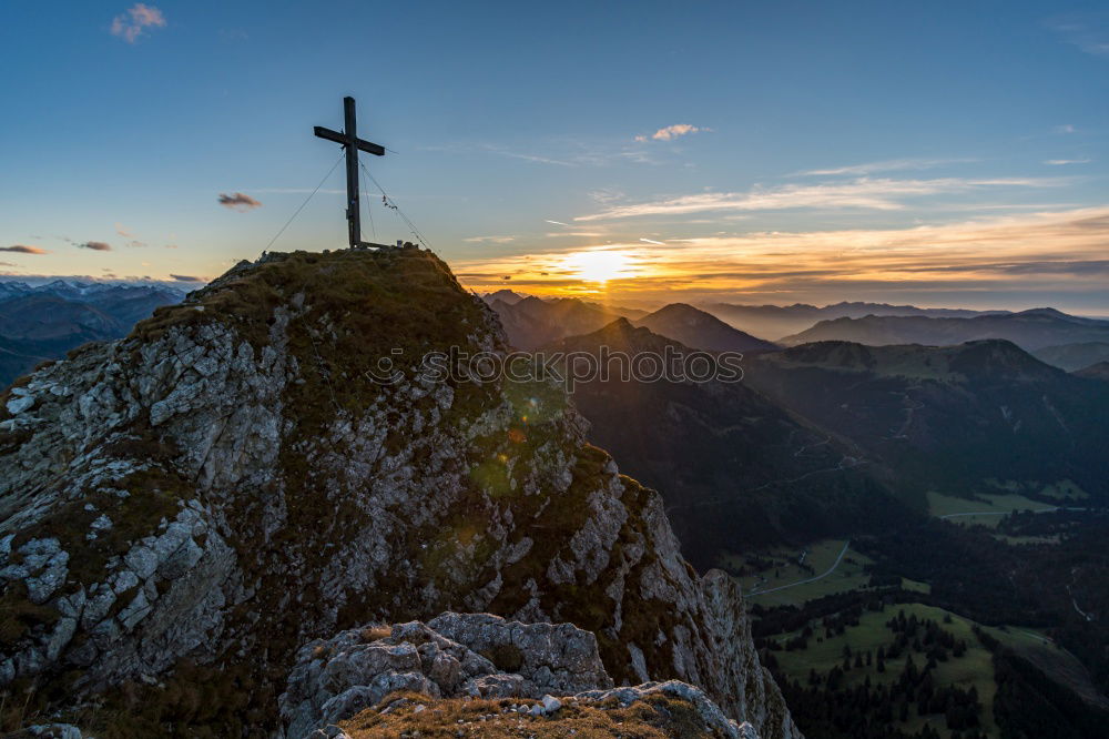 Similar – Image, Stock Photo That’s the top of the world.