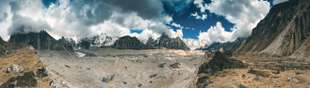 Similar – Image, Stock Photo Cliffs, rocks and desert landscape in the Moon Valley of the Atacama Desert