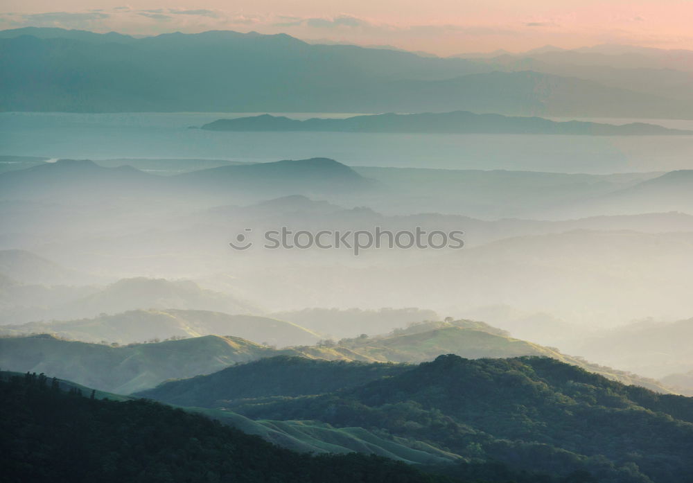 Wonderful view of mountains valley