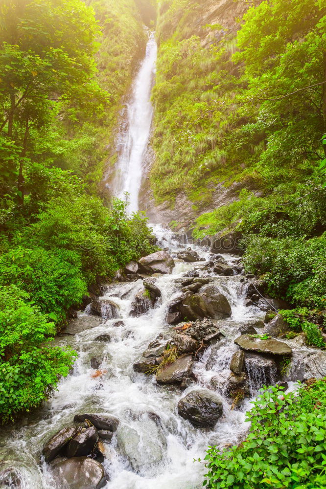 Similar – Image, Stock Photo Waterfall in autumn