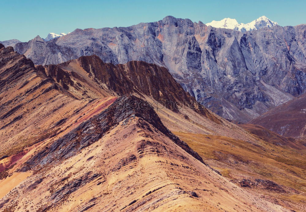 Similar – Image, Stock Photo Beautiful mountains in sunlight