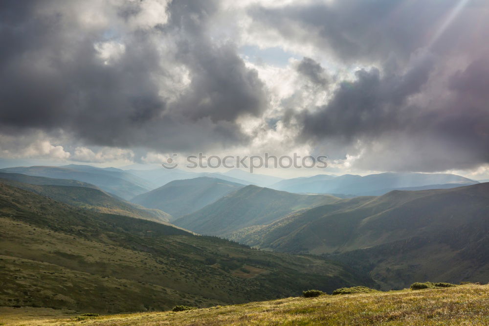 Similar – Image, Stock Photo fog over the mountains and valleys