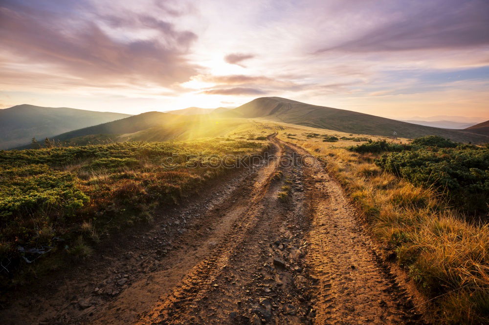 Similar – Image, Stock Photo evening hike Contentment