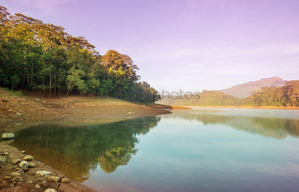 Similar – Image, Stock Photo Landscape Vietnam. River view in the dim light of dusk at Ninhbinh, Tam Coc, Vietnam