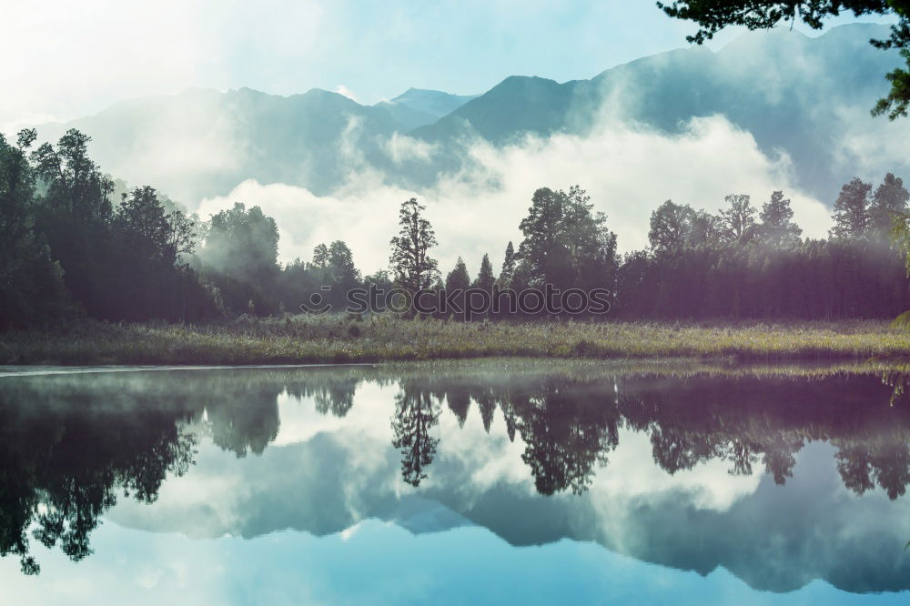 Similar – See Wolken Wald Schweden