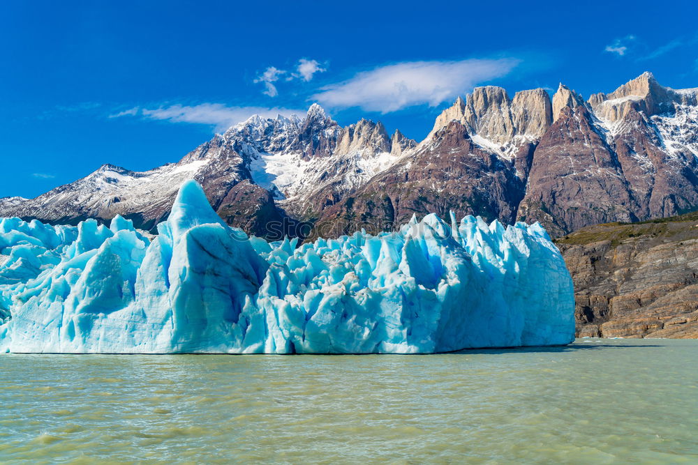 Similar – Image, Stock Photo Side view of Perito Moreno Glacier, Argentina
