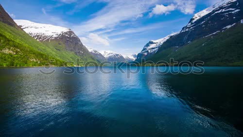 Similar – Image, Stock Photo fjord country Environment