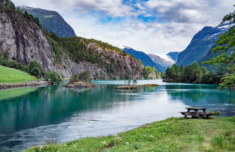 Similar – View of the Geirangerfjord