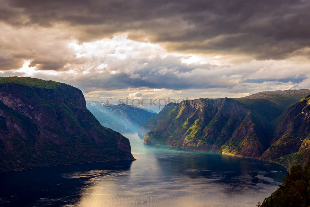 Similar – Image, Stock Photo fjord preikenstolen in Norway