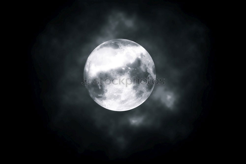 Similar – full moon Full  moon Night