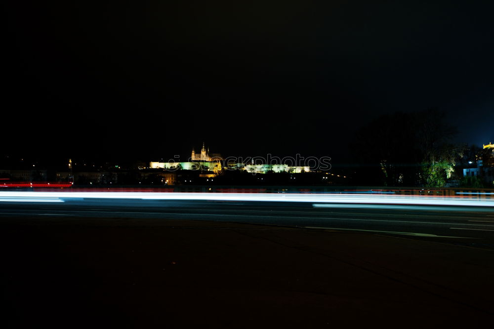 Similar – Image, Stock Photo Night light Long exposure