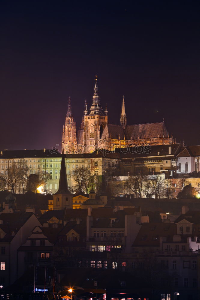 Similar – Prague Castle at night