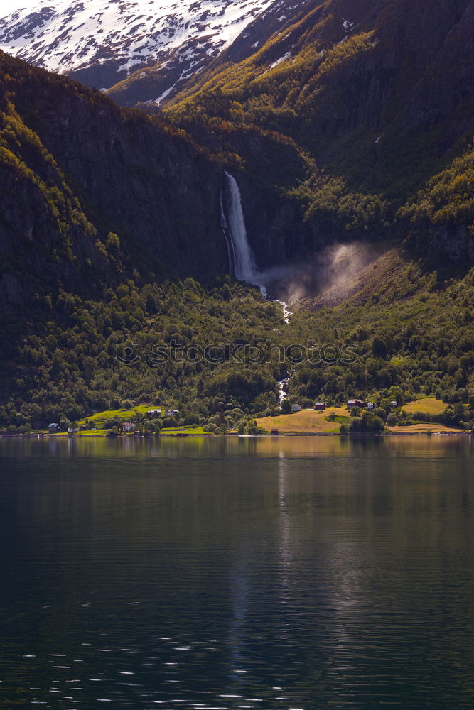 Water stream in mountains