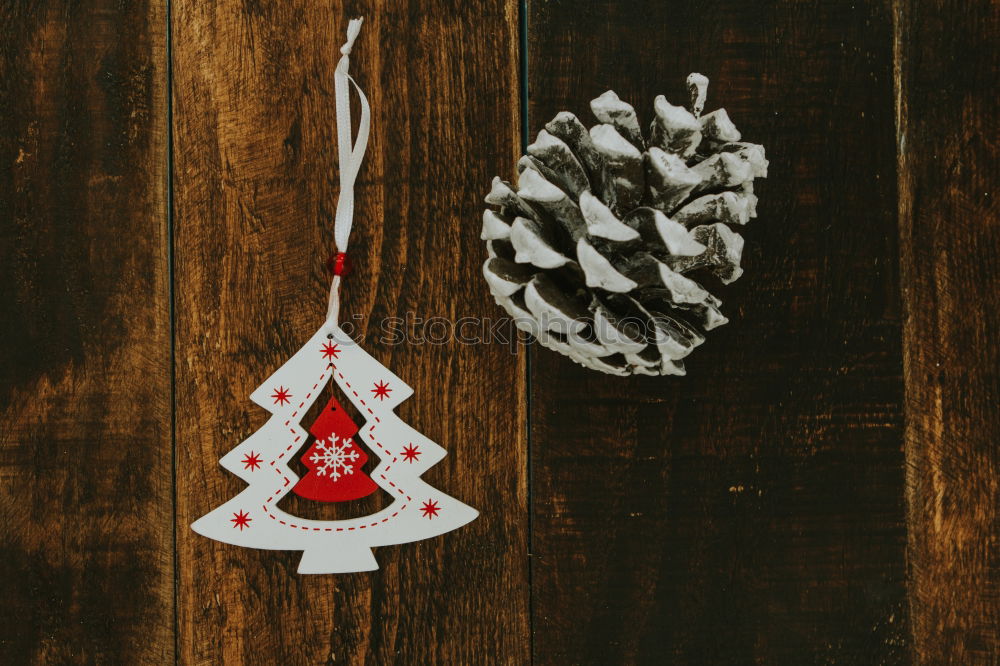 Similar – Image, Stock Photo Yellow cookies lying on the table with Christmas tree and gifts