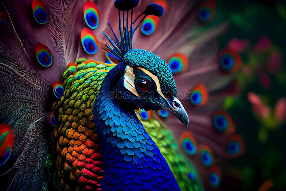 Similar – Image, Stock Photo screaming peacock 1 Animal