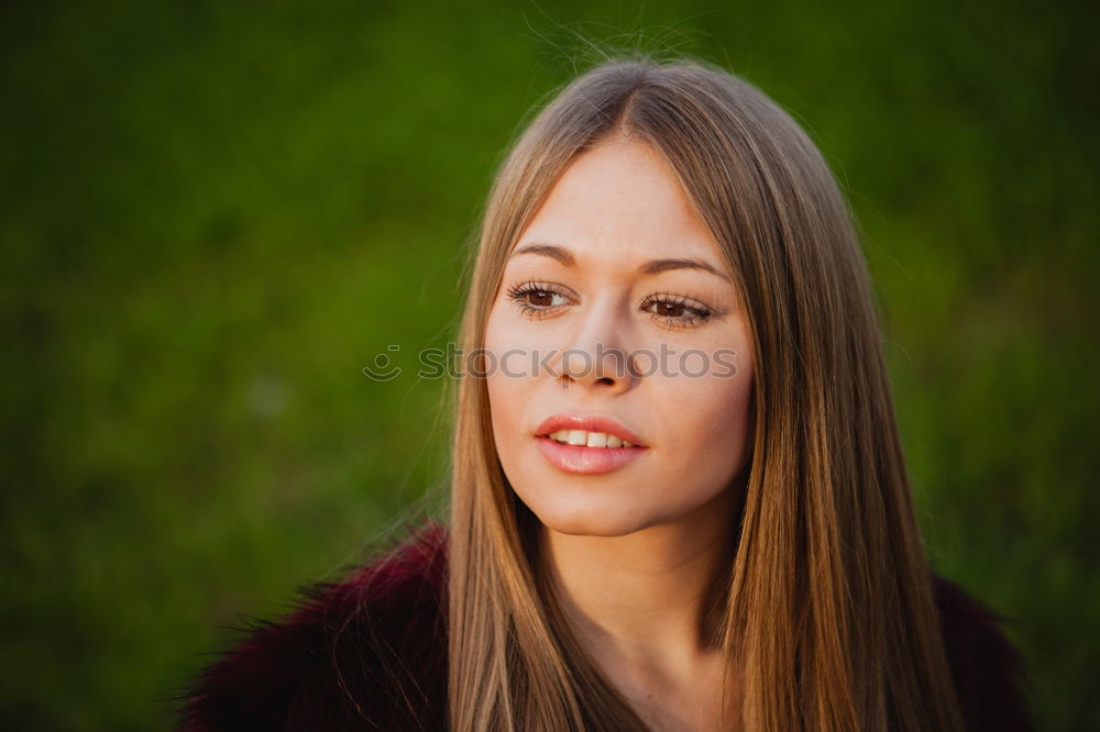 Similar – young woman in front of ivy house wall