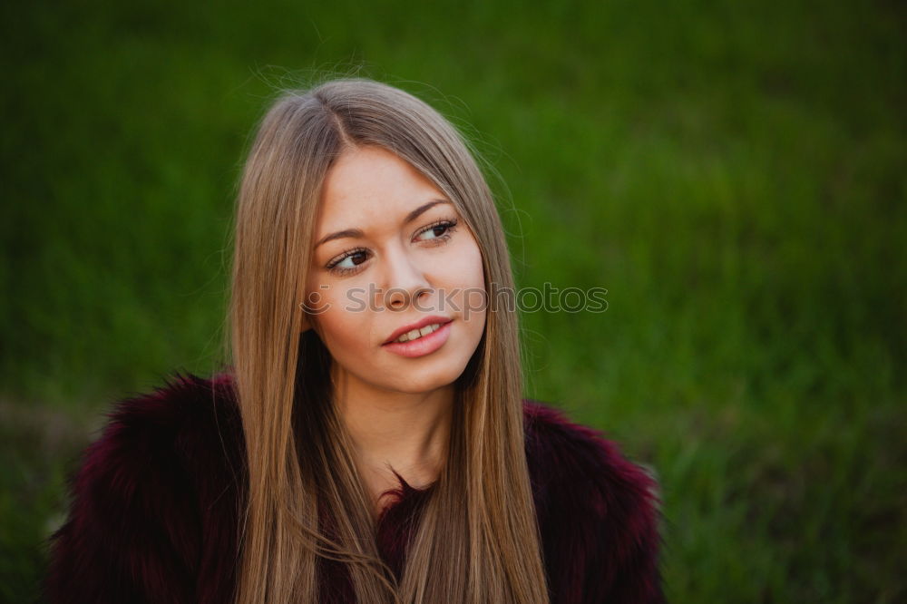 Similar – young woman in front of ivy house wall