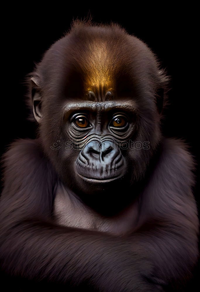 Similar – GING GONG Gorilla Rachen