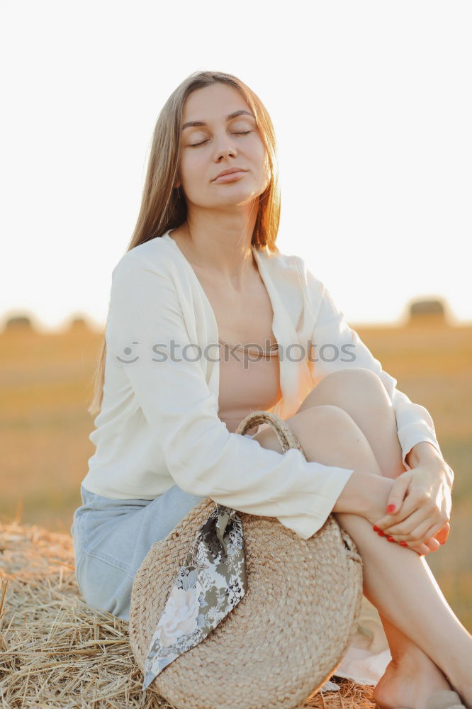 Similar – Stylish girl posing with gadgets