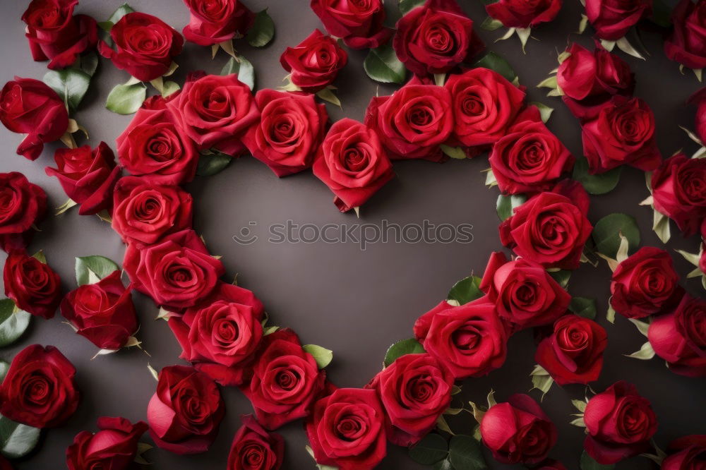 Similar – Background with red roses petals and hearts