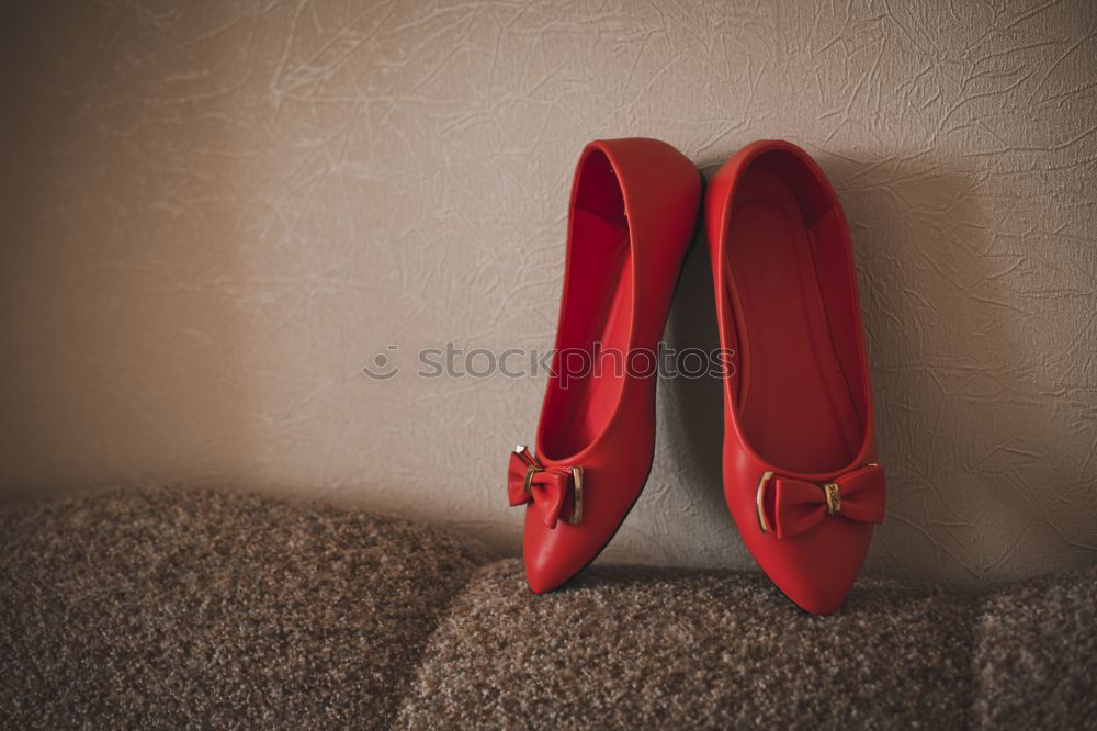 Similar – Image, Stock Photo Red shoes and red boxing gloves hanging on a rope