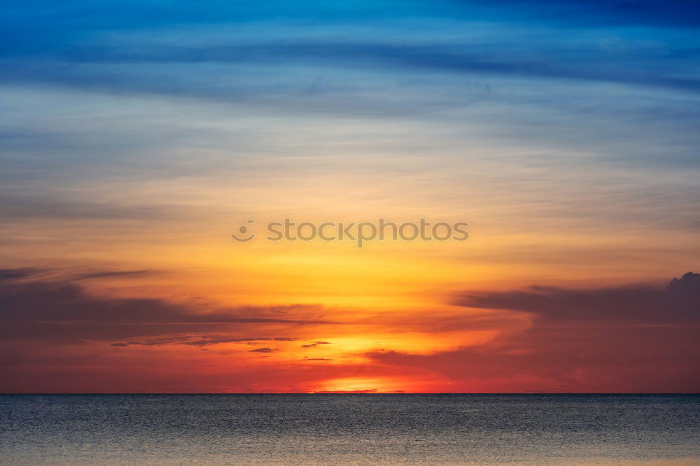 Similar – Sunset Lake Clouds Evening