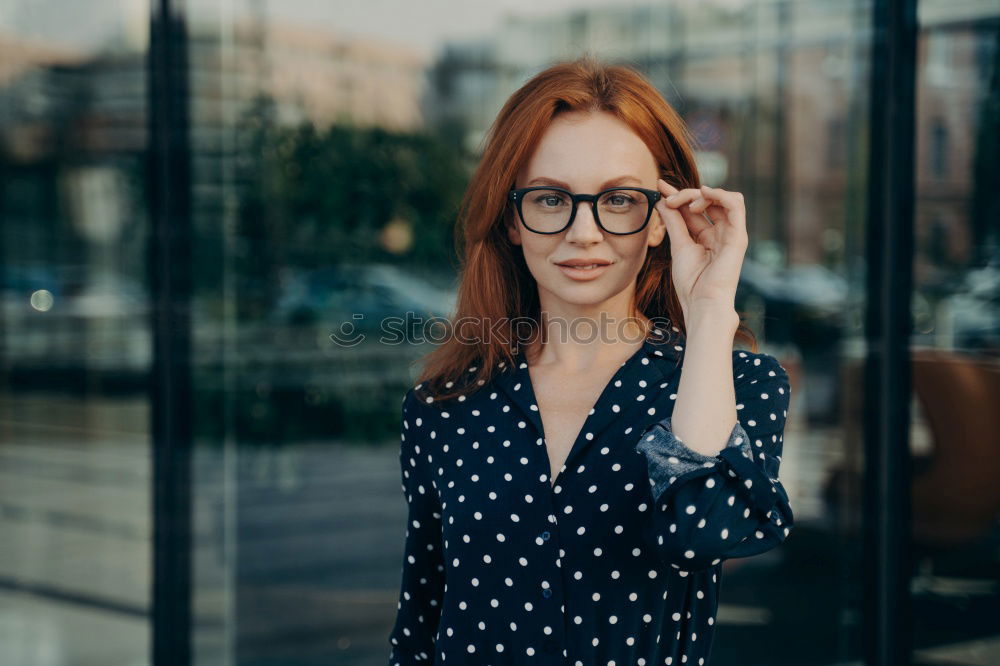 Similar – Portrait of smart elegant woman