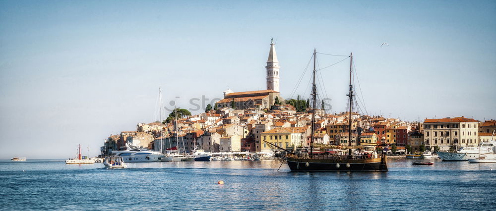 Similar – Rovinj or Rovigno in Croatia in the late afternoon