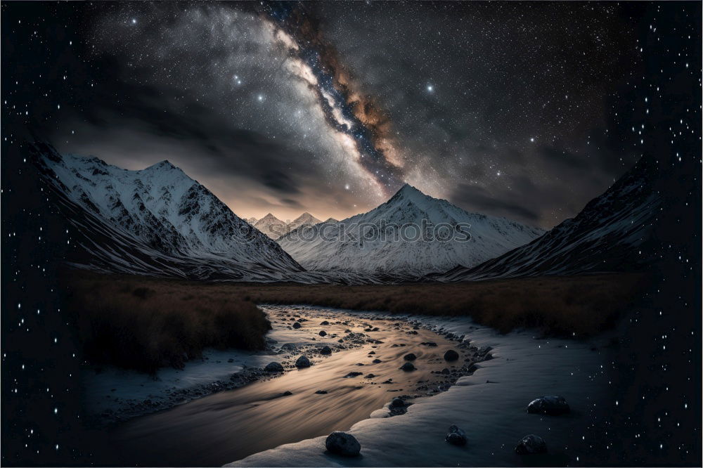 Similar – Eva Ozkoidi_Dusk on the beach of black stones, Lofoten