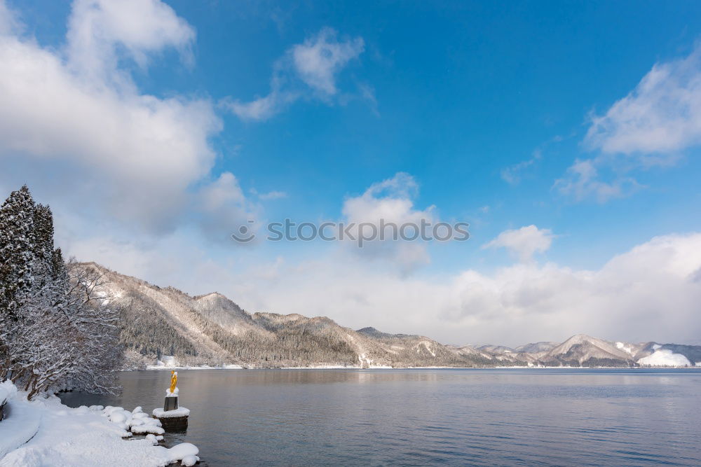 Similar – Vancouver beach covered in snow, BC, Canada