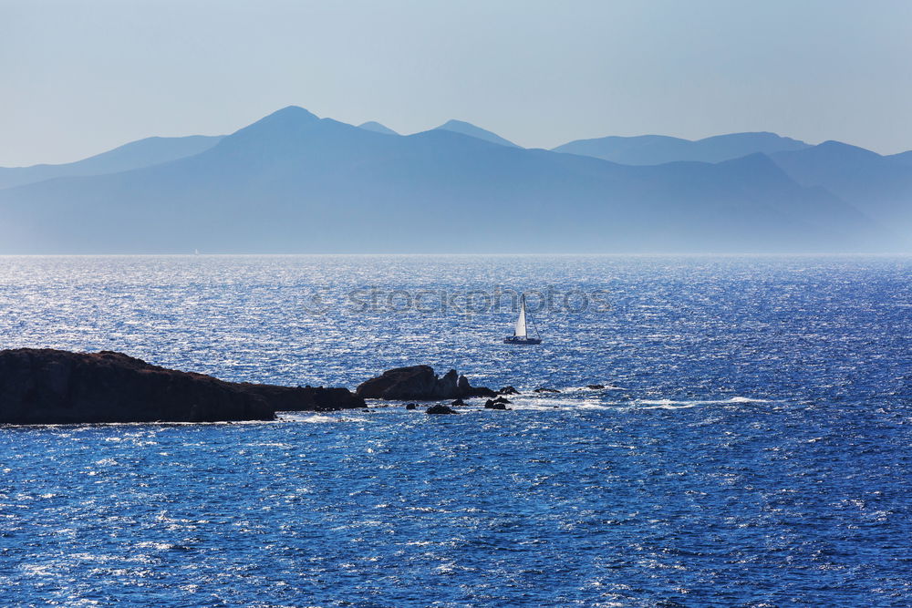 Similar – Boat in the waves