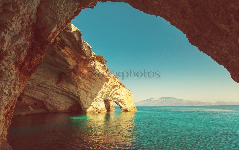 Similar – Ocean Landscape With Rocks And Cliffs At Lagos Bay Coast In Algarve, Portugal