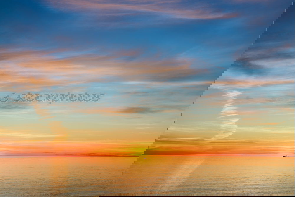 Similar – Image, Stock Photo Evening at the sea