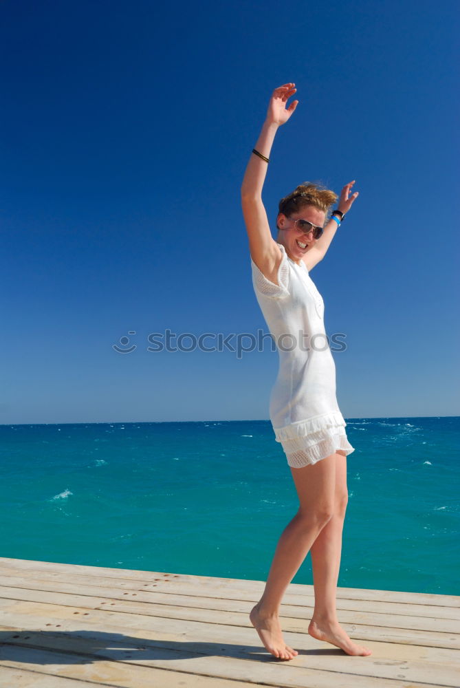 Similar – Image, Stock Photo One happy little boy playing on the beach at the day time.