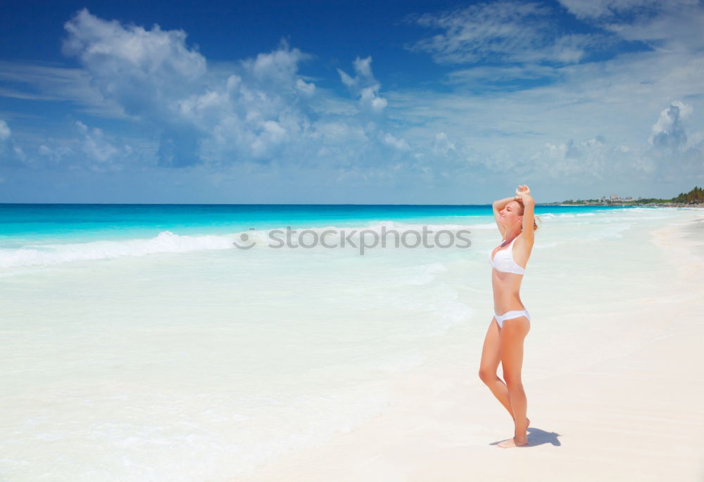 Similar – Image, Stock Photo Girl at Bavaro Beaches in Punta Cana, Dominican Republic