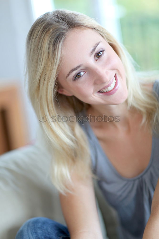 Similar – Image, Stock Photo indoor portrait of young selfish beautiful woman