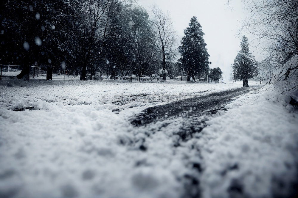 Similar – Snow on rail :)