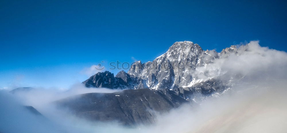 Similar – Image, Stock Photo Sunset over the winter mountains