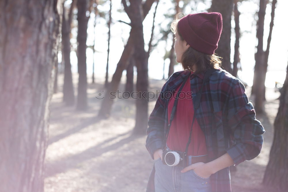 Similar – Grey cap in the forest