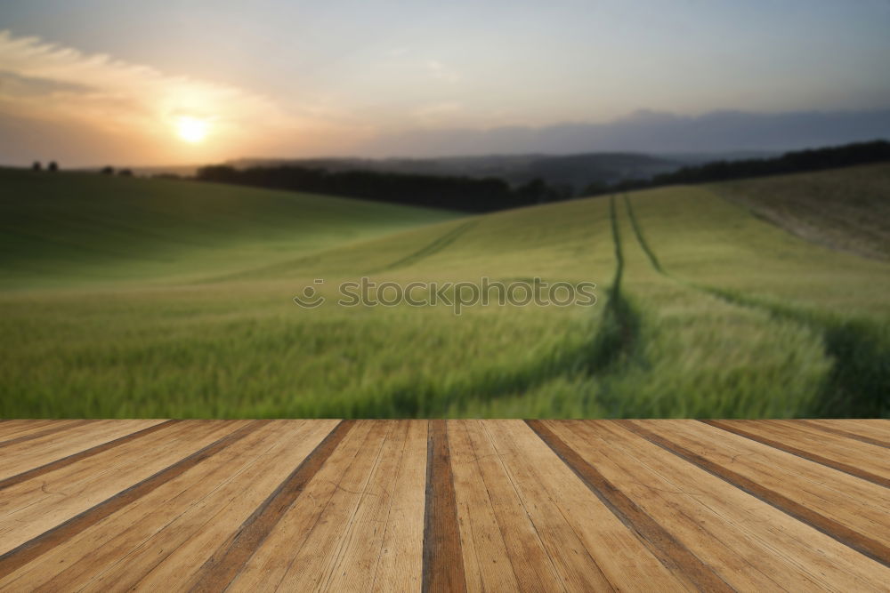 Similar – Image, Stock Photo Sunset Mountains and Fields